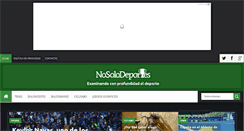 Desktop Screenshot of nosolodeportes.com