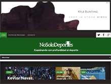 Tablet Screenshot of nosolodeportes.com